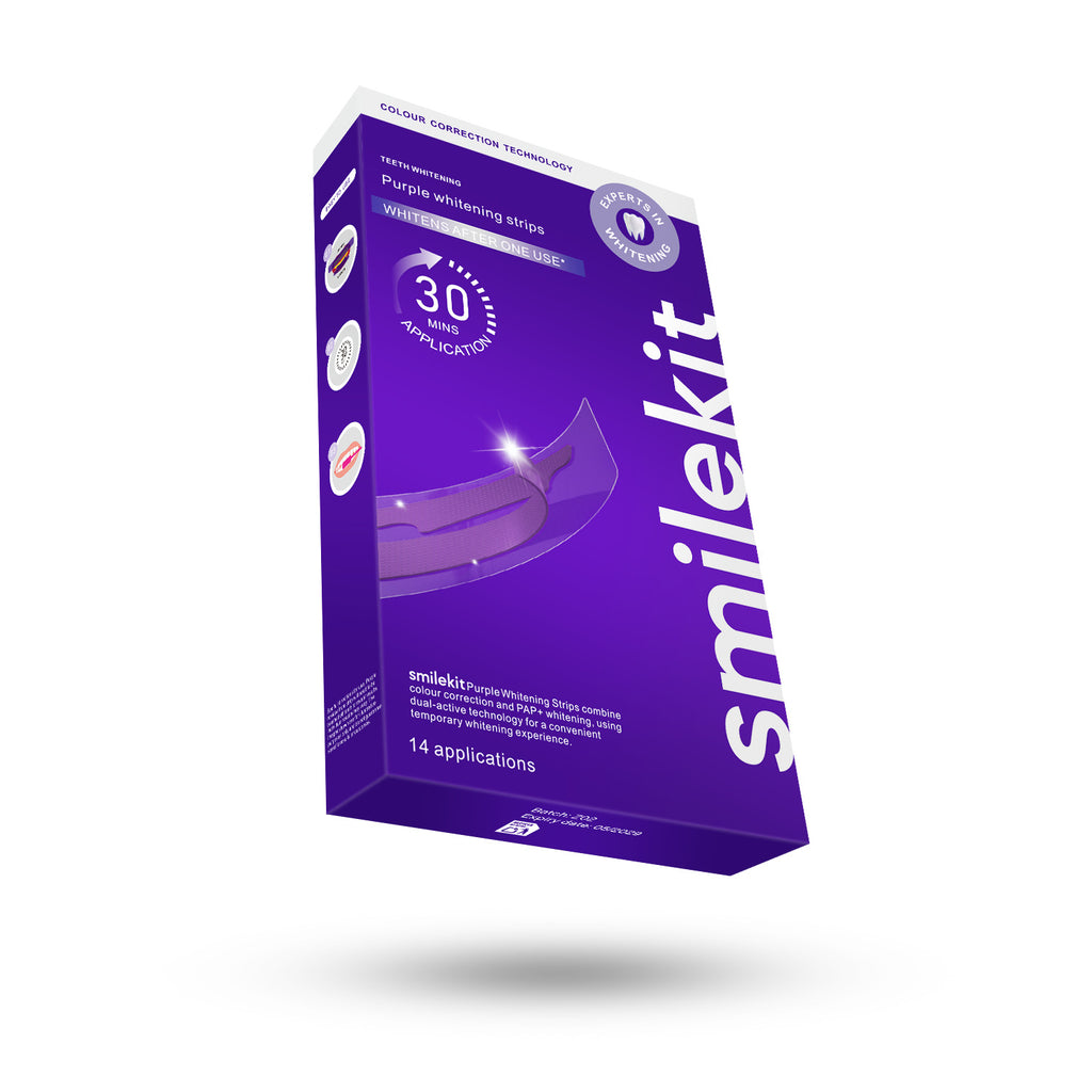 V34 purple whitening strips, colour correcting - detail photo 2