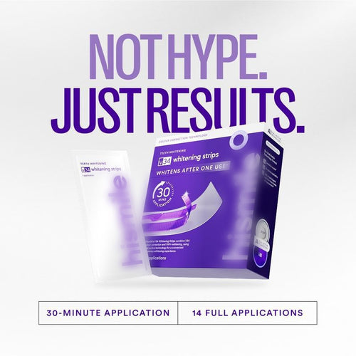 Daily teeth whitening strips, enamel-safe - main product photo