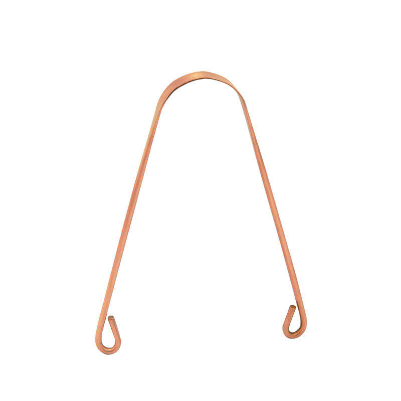 Pure copper tongue scraper for fresh breath - detail photo 6
