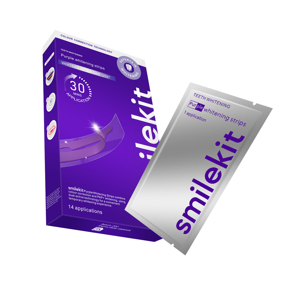 V34 purple whitening strips, colour correcting - detail photo 3