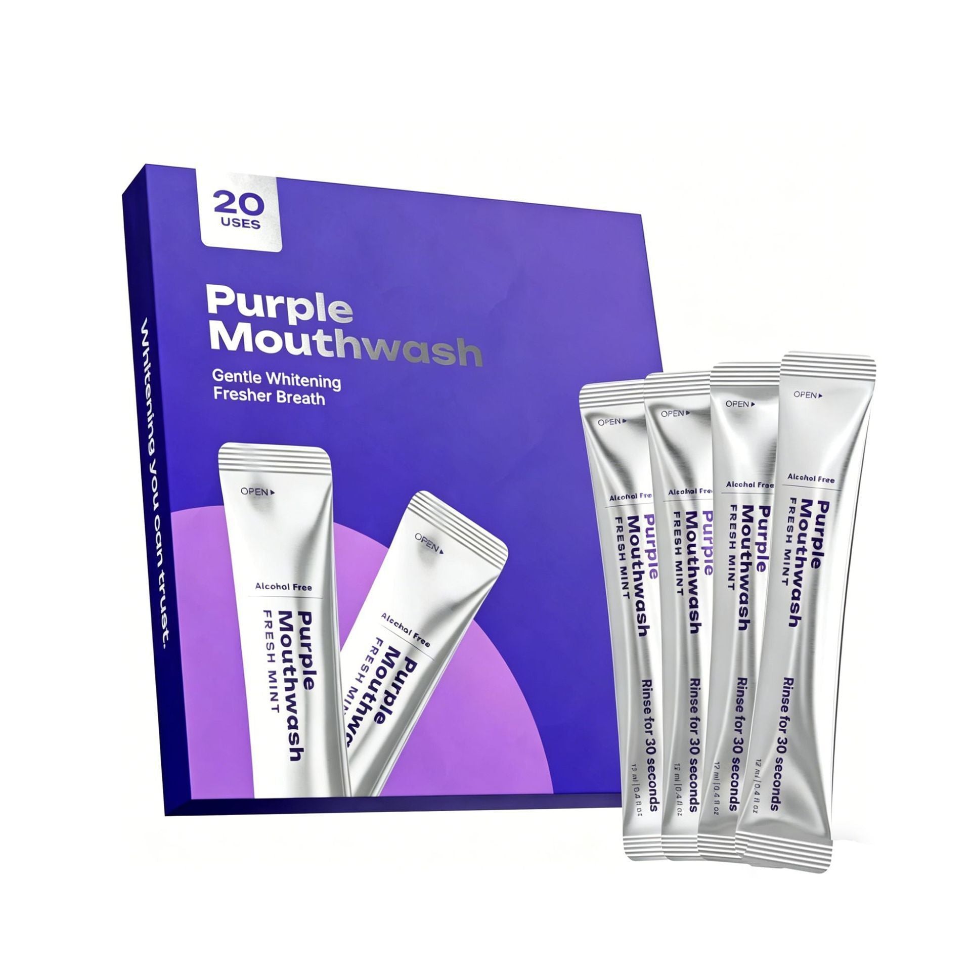 Dissolvable mint mouthwash strips, 20 pack - detail photo 4