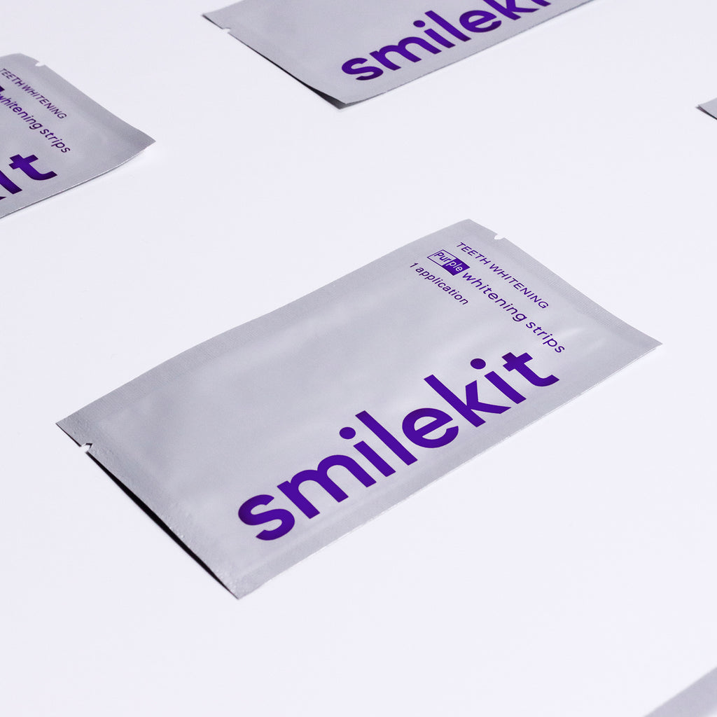 V34 purple whitening strips, colour correcting - detail photo 4