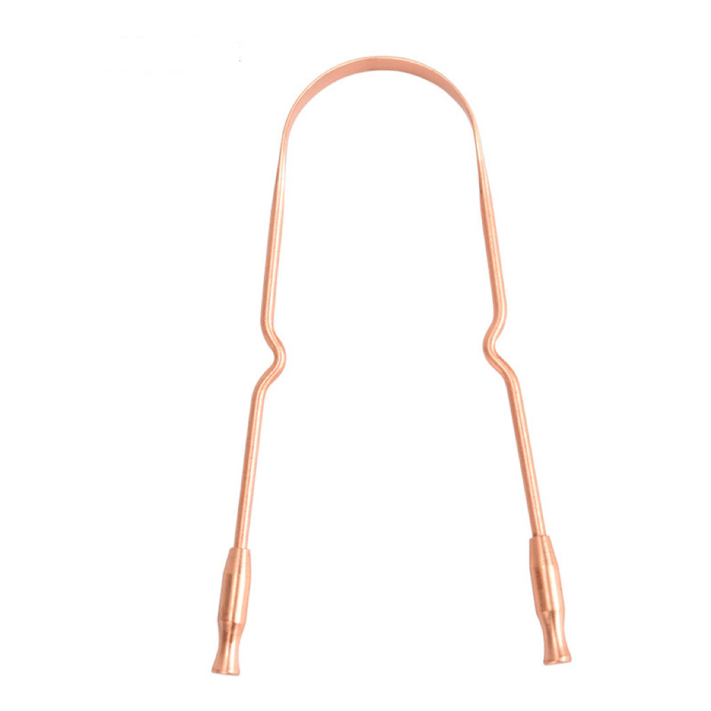 Pure copper tongue scraper for fresh breath - detail photo 10