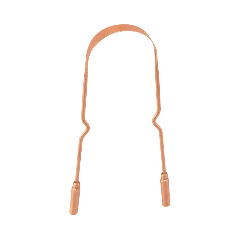 Pure copper tongue scraper for fresh breath - detail photo 5