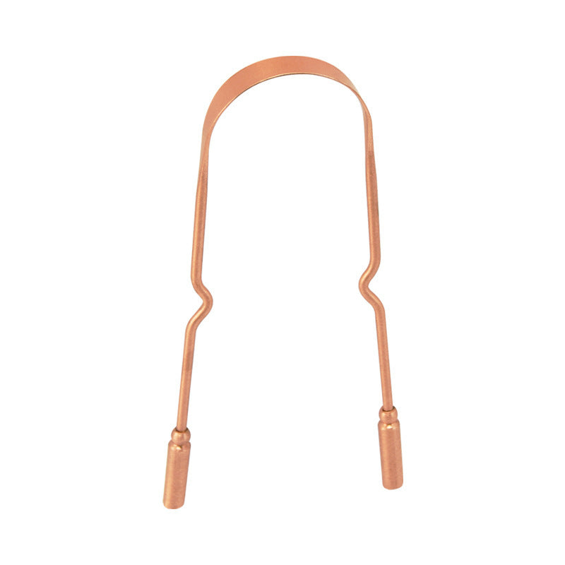 Pure copper tongue scraper for fresh breath - detail photo 7