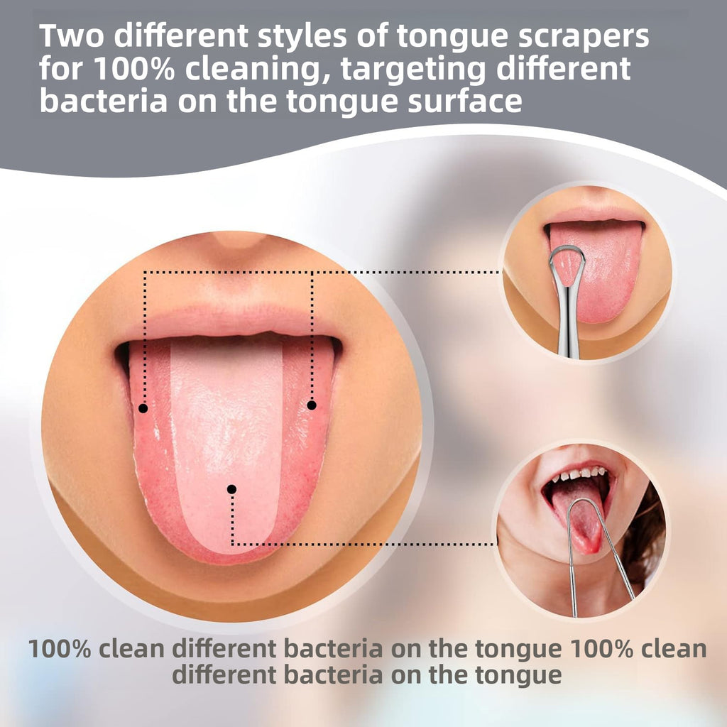 U-shaped tongue scraper, bad breath remedy - main product photo