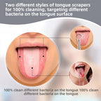 U-shaped tongue scraper, bad breath remedy - main product photo