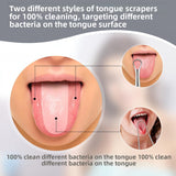 U-shaped tongue scraper, bad breath remedy - main product photo