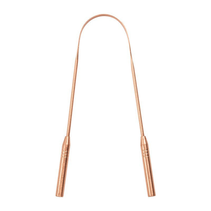 Pure copper tongue scraper for fresh breath - detail photo 8
