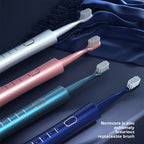 Sonic rechargeable electric toothbrush with brush heads - detail photo 4