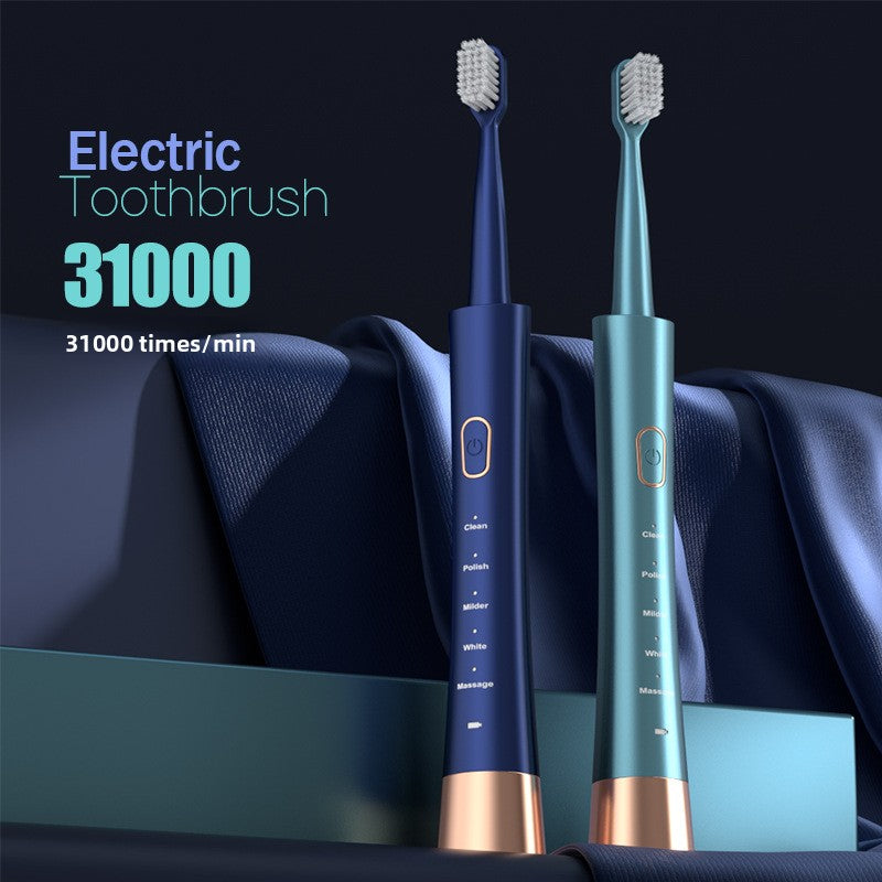 Sonic rechargeable electric toothbrush with brush heads - detail photo 2
