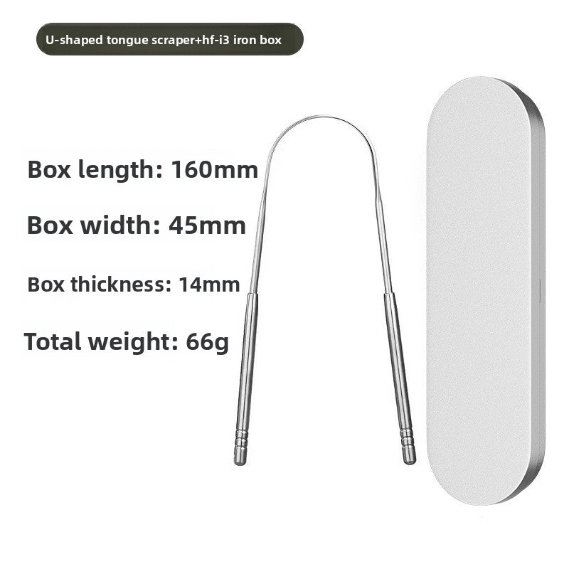 U-shaped tongue scraper, bad breath remedy - detail photo 9
